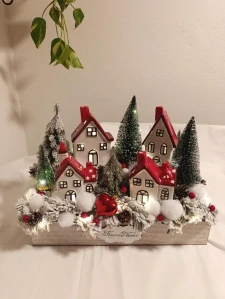 Zimní vesnička malá