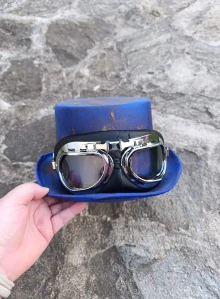 Klobouk steampunk modrý