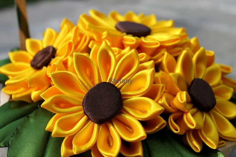 Košík plný slunečnic