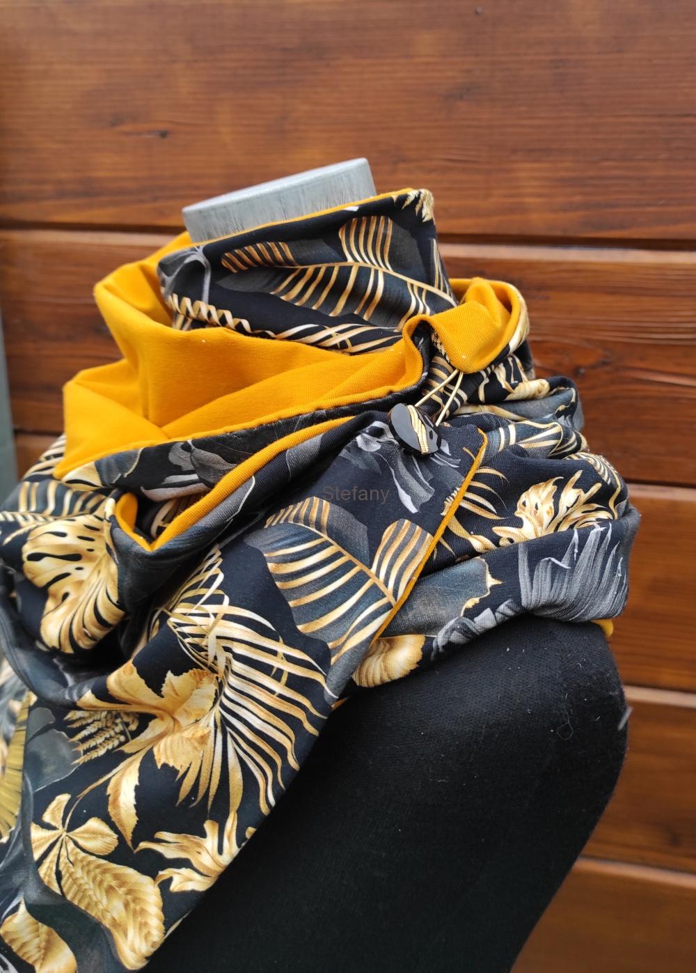 Šátko šála  zlaté listy