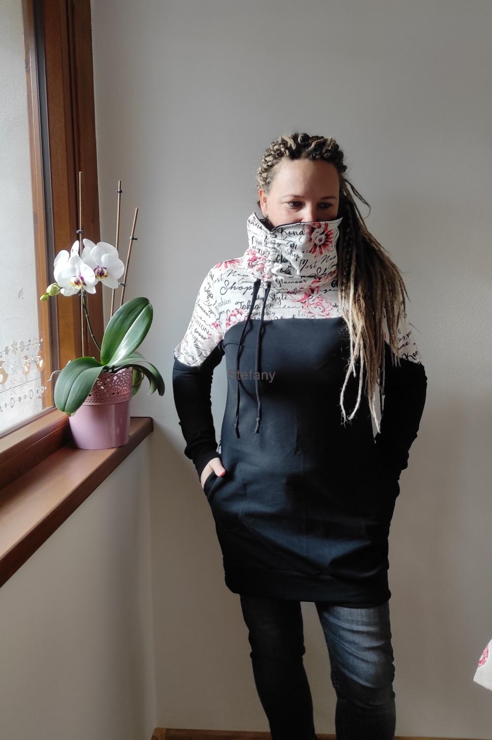 Mikina květy a písmo II