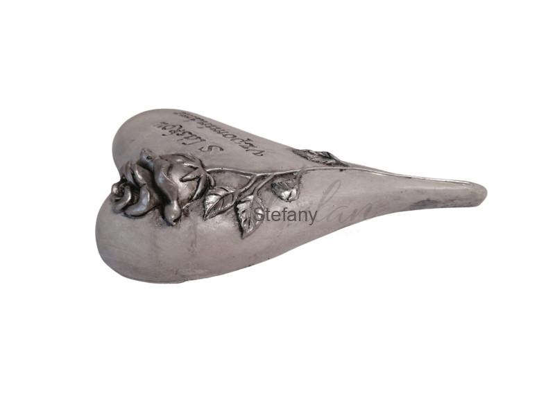 Velké srdce silver 