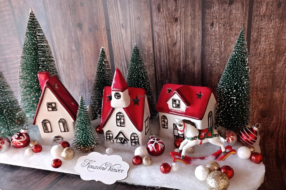 Zasněžená vesnička