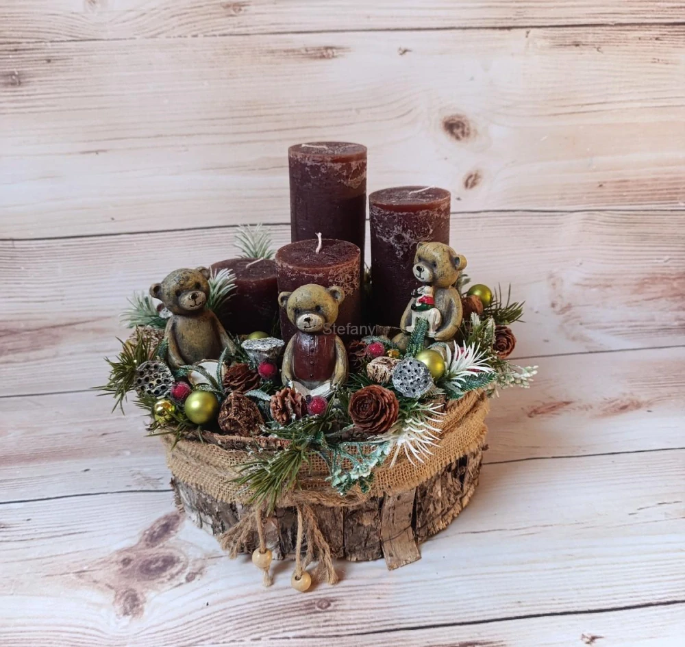 Advent s medvídky v lese