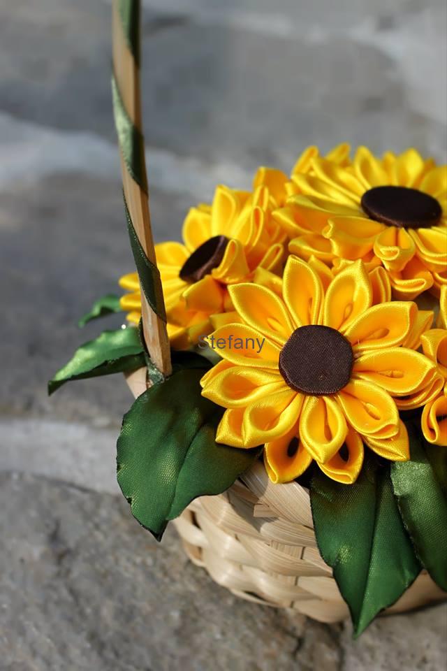 Košík plný slunečnic